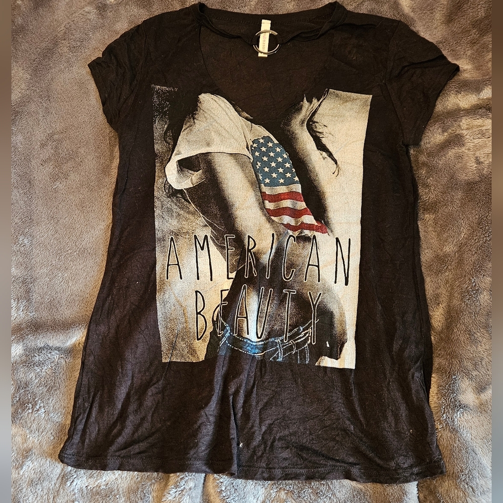 PINK Berry Black Graphic Tee